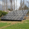 residential solar panel array in Huntington, NY